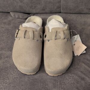 Women's Suede Slip-On Clogs